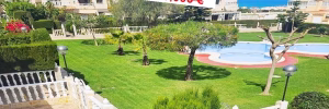 3 Bedrooms Town house with comm. Pool, Front and Back Garden, BBQ, Parking and Sea Views_TORREVIEJA