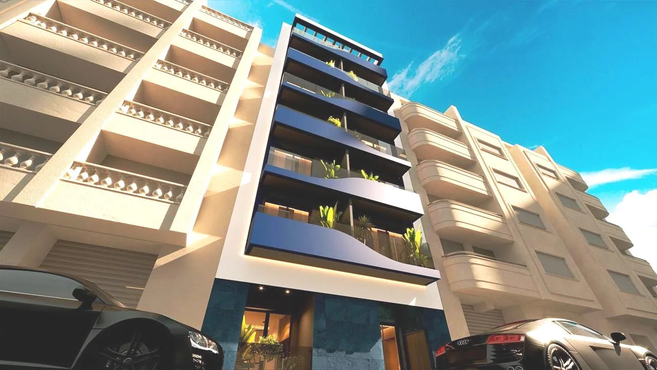 2 Bedrooms Penthouse with comm. Pool, Sauna and Solarium, 450m to the Beach_TORREVIEJA