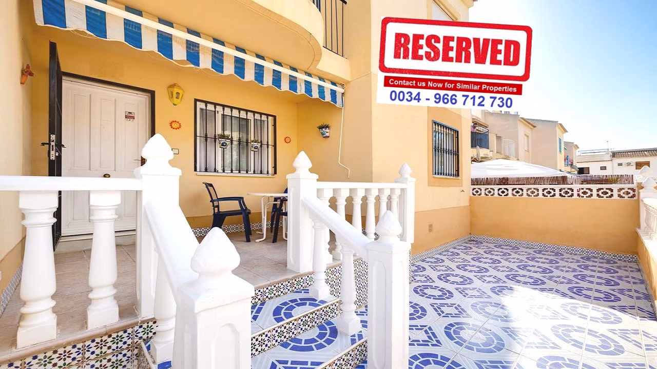 2 Bedrooms Bungalow with comm. Pool and Front terrace_EL CHAPARRAL_TORREVIEJA