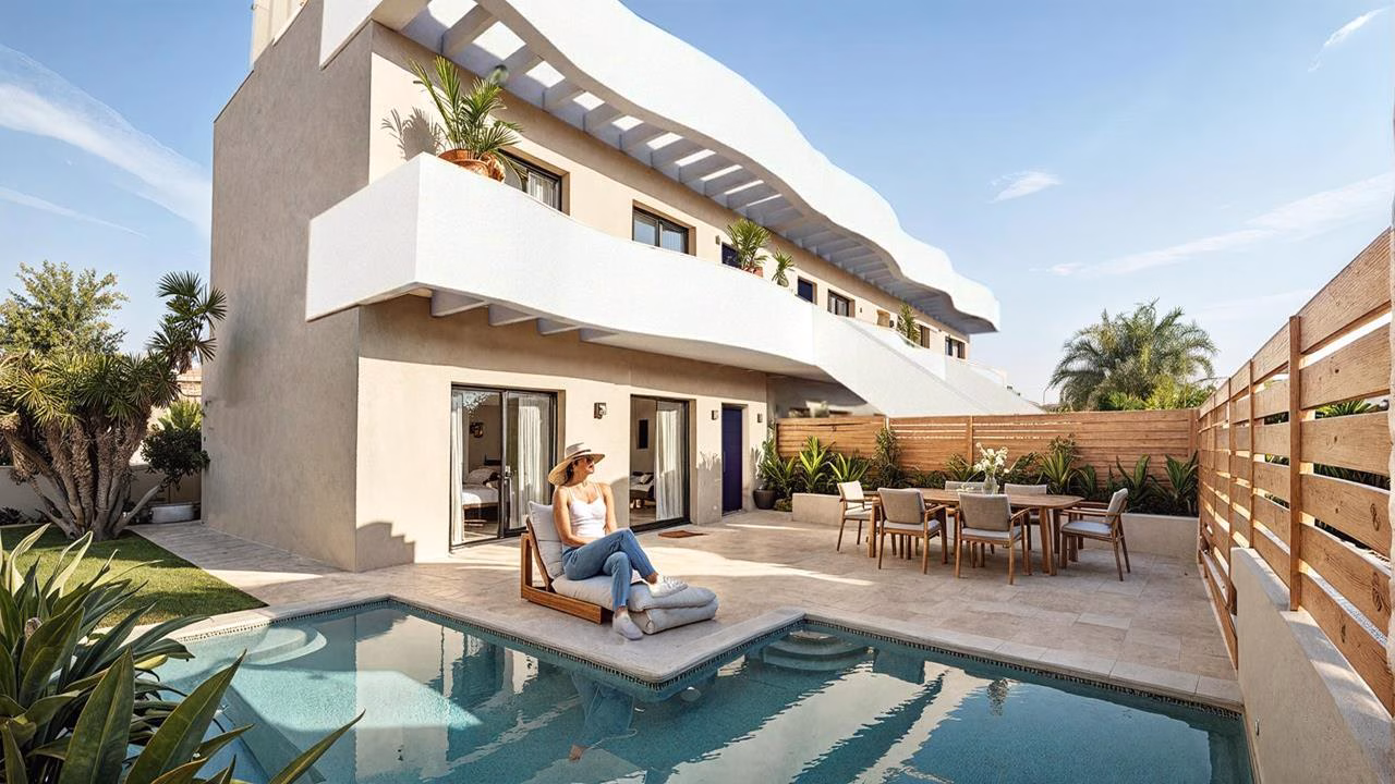 New 3 Bedrooms Bungalows with Private Pool, Terrace, Summer Kitchen, Solarium_PILAR DE LA HORADADA