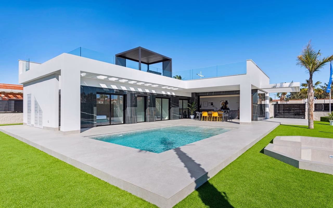 WV2602_3 Bedrooms NEW Modern Villas with Pool, Off-Road Parking and Solarium_LA FINCA GOLF_ALGORFA | White Villas in Spain WhiteVillasInSpain08 11