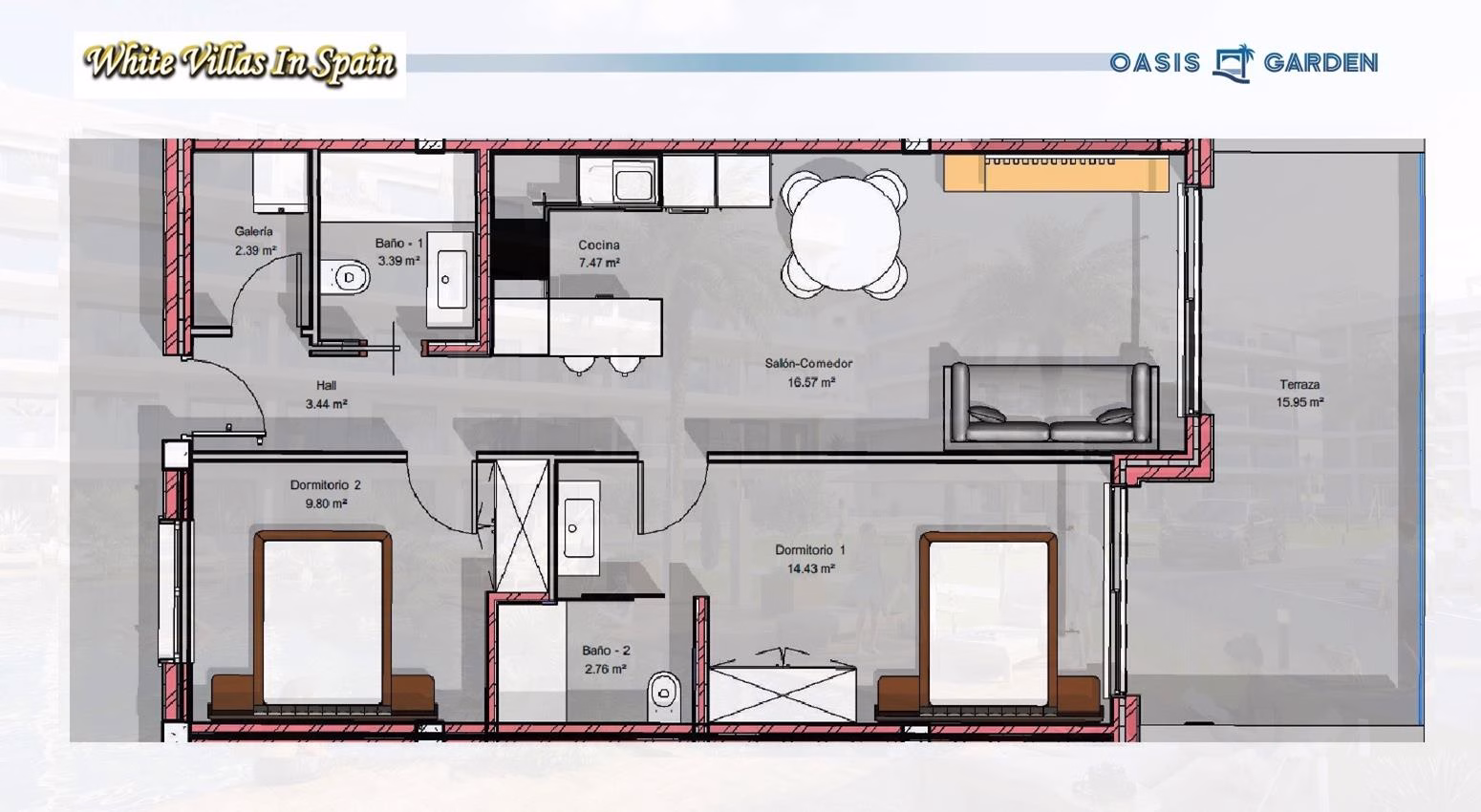 WV2603_2 & 3 Bedrooms Apartments & Penthouses with comm. Pool, Parking, Mini Golf and Playground_EL RASO_GUARDAMAR | White Villas in Spain WhiteVillasInSpain14 11