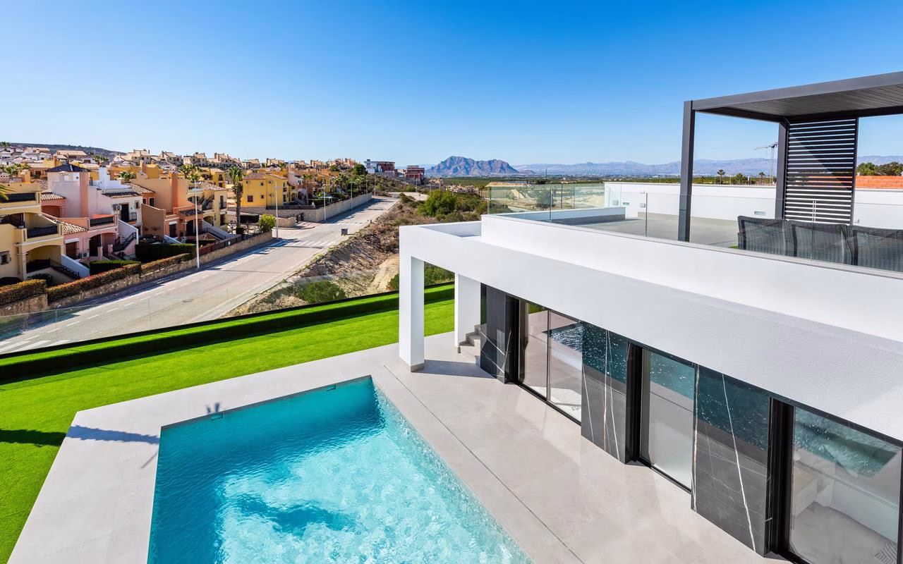 WV2602_3 Bedrooms NEW Modern Villas with Pool, Off-Road Parking and Solarium_LA FINCA GOLF_ALGORFA | White Villas in Spain WhiteVillasInSpain49 1