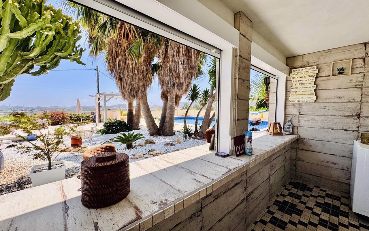 Ref: WAC0581 — ASPE – 4 Bedrooms Country Villa with Pool, Bar, BBQ, Glazed-in Lounge/Terrace and Off-Road Parking. | White Villas in Spain WhiteVillasInSpain39 5