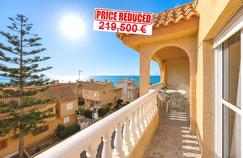 2 Bedrooms Apartment on 3rd Floor with comm. Pool, Terrace and Sea Views, 100m to Beach - Torre La Mata - Torrevieja