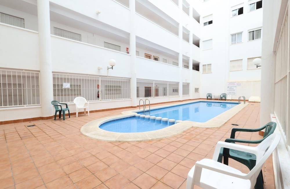 Ref: WIH3049 — TORREVIEJA – 2 Bedrooms Apartment on 4th Floor with Lift, comm. Pool and Terrace, 550m to the Beach. | White Villas in Spain WhiteVillasInSpain03 22