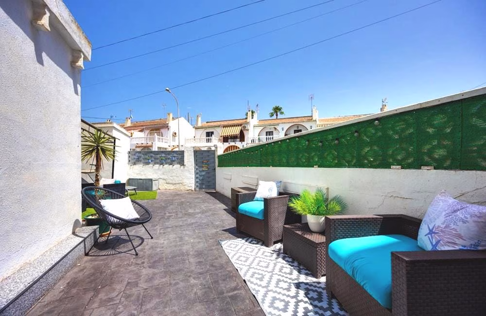 Ref: WV2619 — TORREVIEJA (El Chaparral) – 2 Bedrooms Reformed Ground-Floor Apartment with Large Sunny Front Terrace. | White Villas in Spain WhiteVillasInSpain06 16