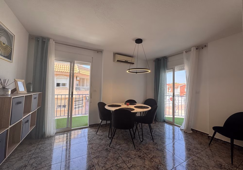 Ref: WTi3212 — TORREVIEJA (Naufragos Beach area) – 3 Bedrooms Apartment on 1st Floor with comm. Pool in Gated Residential, 100m to the Beach | White Villas in Spain WhiteVillasInSpain23 7