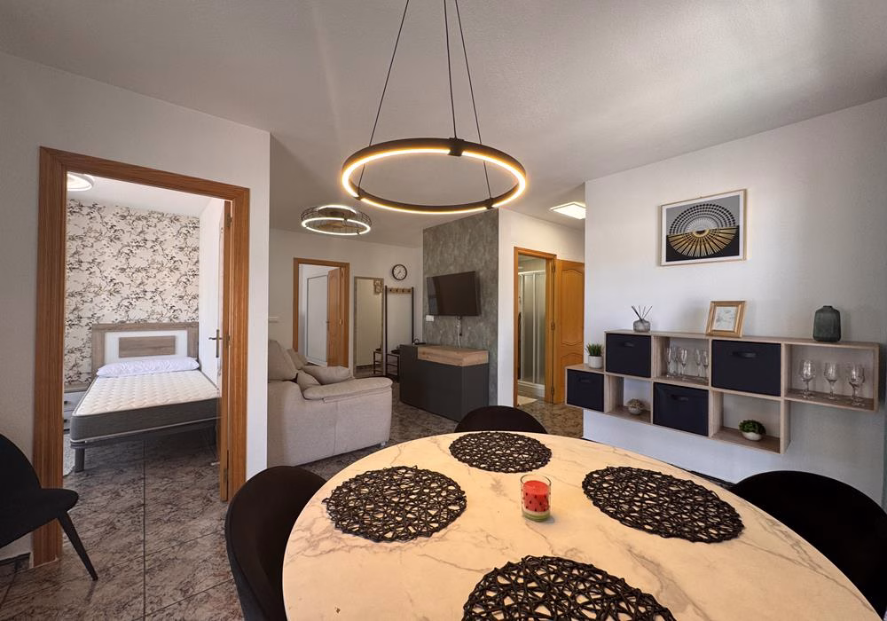 Ref: WTi3212 — TORREVIEJA (Naufragos Beach area) – 3 Bedrooms Apartment on 1st Floor with comm. Pool in Gated Residential, 100m to the Beach | White Villas in Spain WhiteVillasInSpain26 5