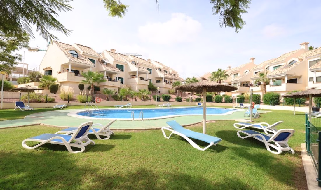 Ref: WIH3063 — LAS FILIPINAS (Orihuela Costa) – 2 Bedrooms Top Floor Apartment with Lift, comm. Pool and Sea views Terrace. | White Villas in Spain 2 Bedrooms Top Floor Apartment with Lift, comm. Pool and Sea views Terrace - LAS FILIPINAS - ORIHUELA COSTA