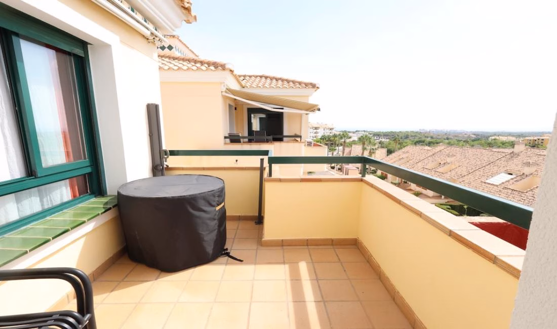 Ref: WIH3063 — LAS FILIPINAS (Orihuela Costa) – 2 Bedrooms Top Floor Apartment with Lift, comm. Pool and Sea views Terrace. | White Villas in Spain WhiteVillasInSpain09 4