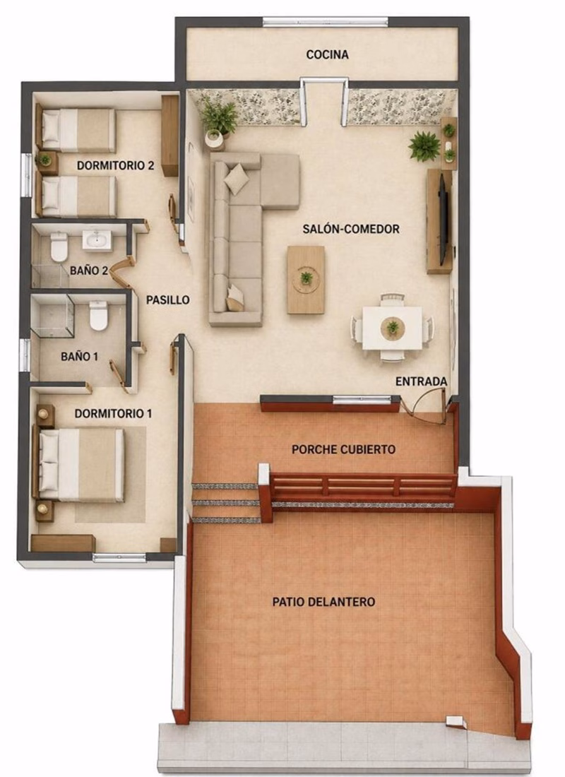 Ref: WIH3043 — LOS ALTOS (Orihuela Costa) – 2 Bedrooms Ground-Floor Apartment with comm. Pool, Terrace and Parking | White Villas in Spain Ref: WIH3043 -- LOS ALTOS (Orihuela Costa) - 2 Bedrooms Ground-Floor Apartment with comm. Pool, Terrace and Parking - Image 20