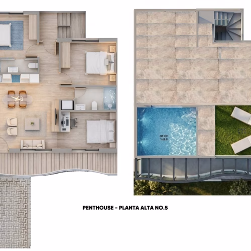 New 3 Bedrooms Bungalows with Private Pool, terrace, Summer Kitchen, Solarium_PILAR DE LA HORADADA