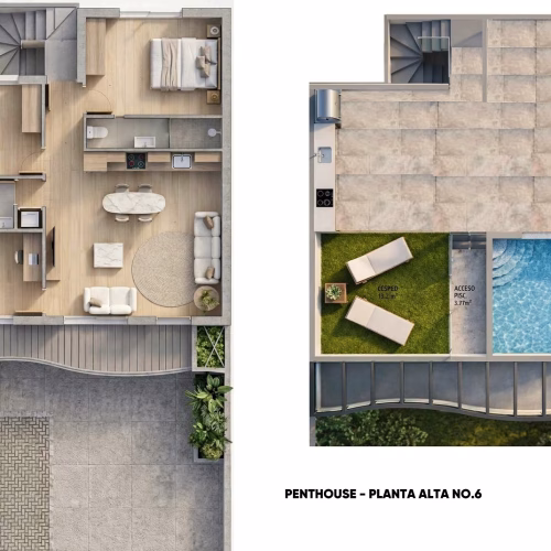 New 3 Bedrooms Bungalows with Private Pool, terrace, Summer Kitchen, Solarium_PILAR DE LA HORADADA