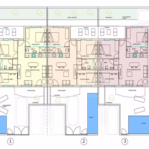New 3 Bedrooms Bungalows with Private Pool, terrace, Summer Kitchen, Solarium_PILAR DE LA HORADADA