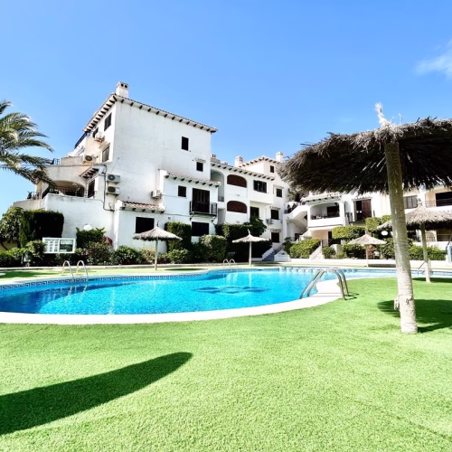 2 Bedrooms Apartment on 1st Floor with comm. Pool in gated Residential Complex, 500m to the Beach_CABO ROIG
