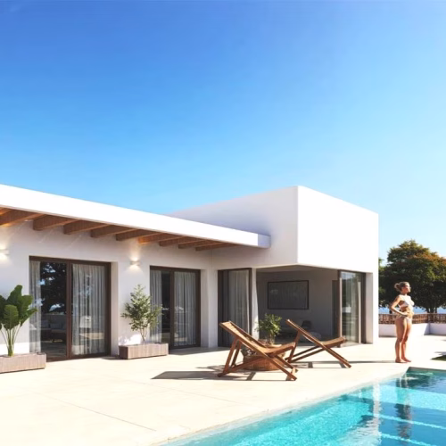 3 Bedrooms New Build Ibizan style Villa with Pool, Parking and Solarium_DOLORES