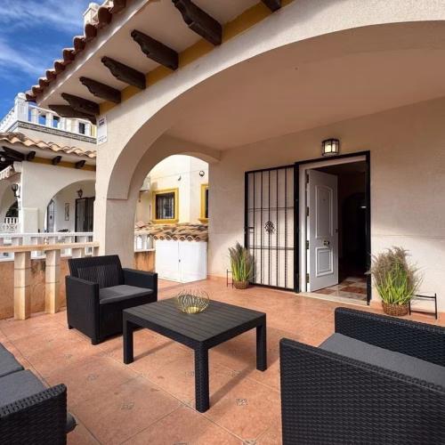 2 Bedrooms TownHouse with comm. Pool, Off-Road Parking and Sea Views Solarium_LA ZENIA_TORREZENIA_ORIHUELA COSTA