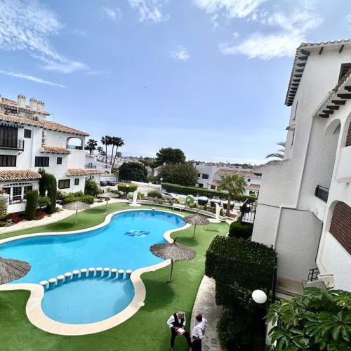 2 Bedrooms Apartment on 1st Floor with comm. Pool in gated Residential Complex, 500m to the Beach_CABO ROIG