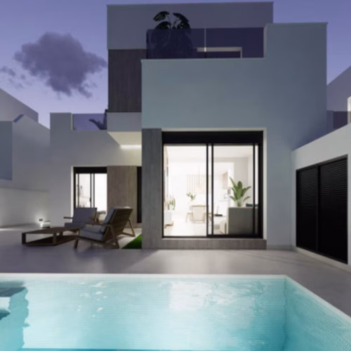 3 Bedrooms NEW Build Detached Villas with Pool, Off-Road Parking and Solarium_San-Fulgencio