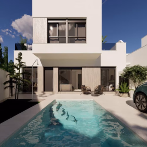 3 Bedrooms NEW Build Detached Villas with Pool, Off-Road Parking and Solarium_San-Fulgencio
