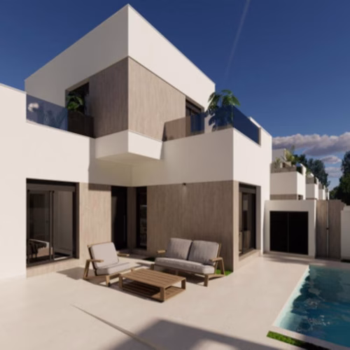 3 Bedrooms NEW Build Detached Villas with Pool, Off-Road Parking and Solarium_San-Fulgencio