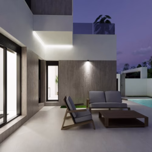 3 Bedrooms NEW Build Detached Villas with Pool, Off-Road Parking and Solarium_San-Fulgencio